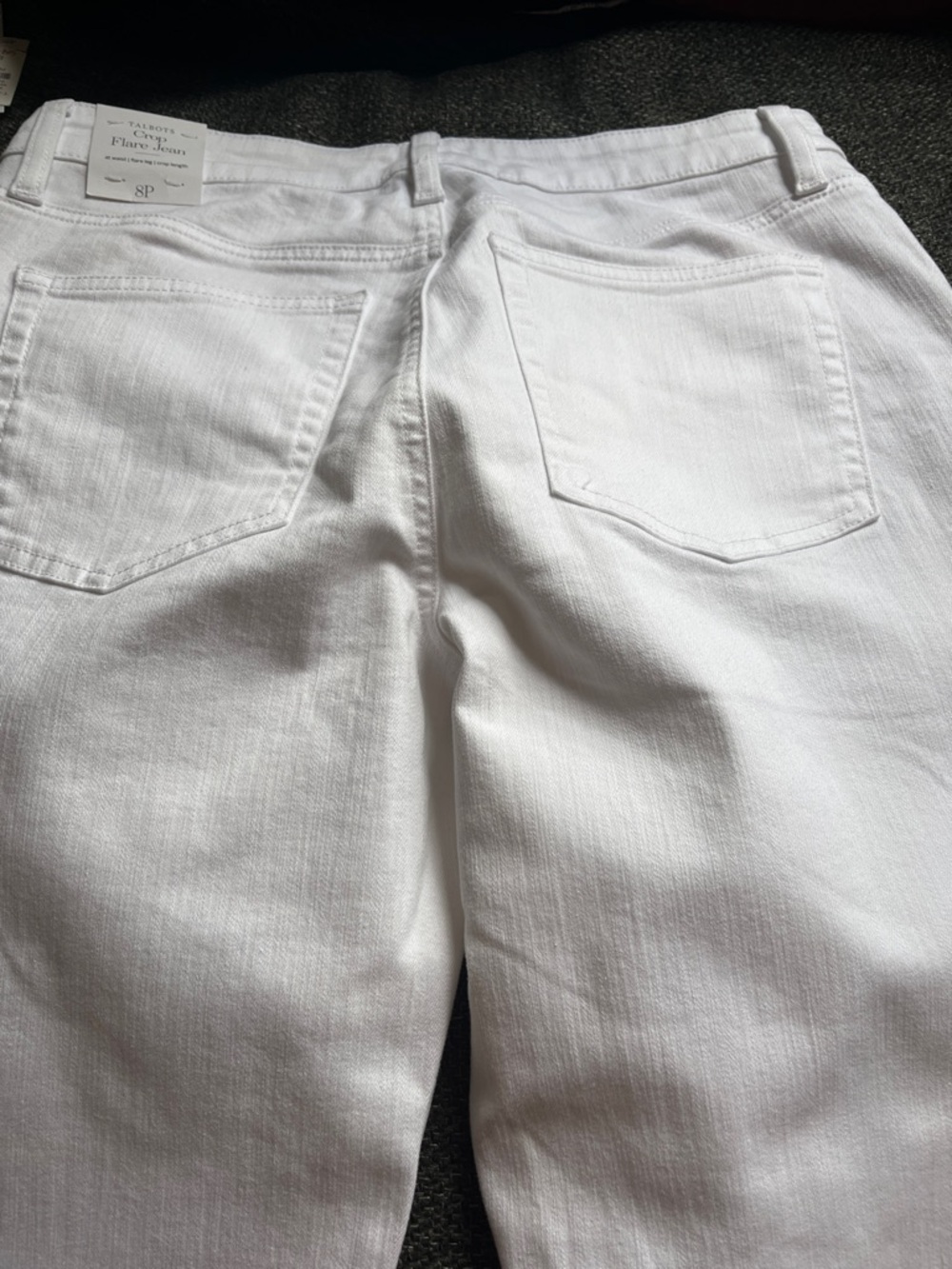Talbots White Crop Flare Women's Jeans - Picture 5 of 5